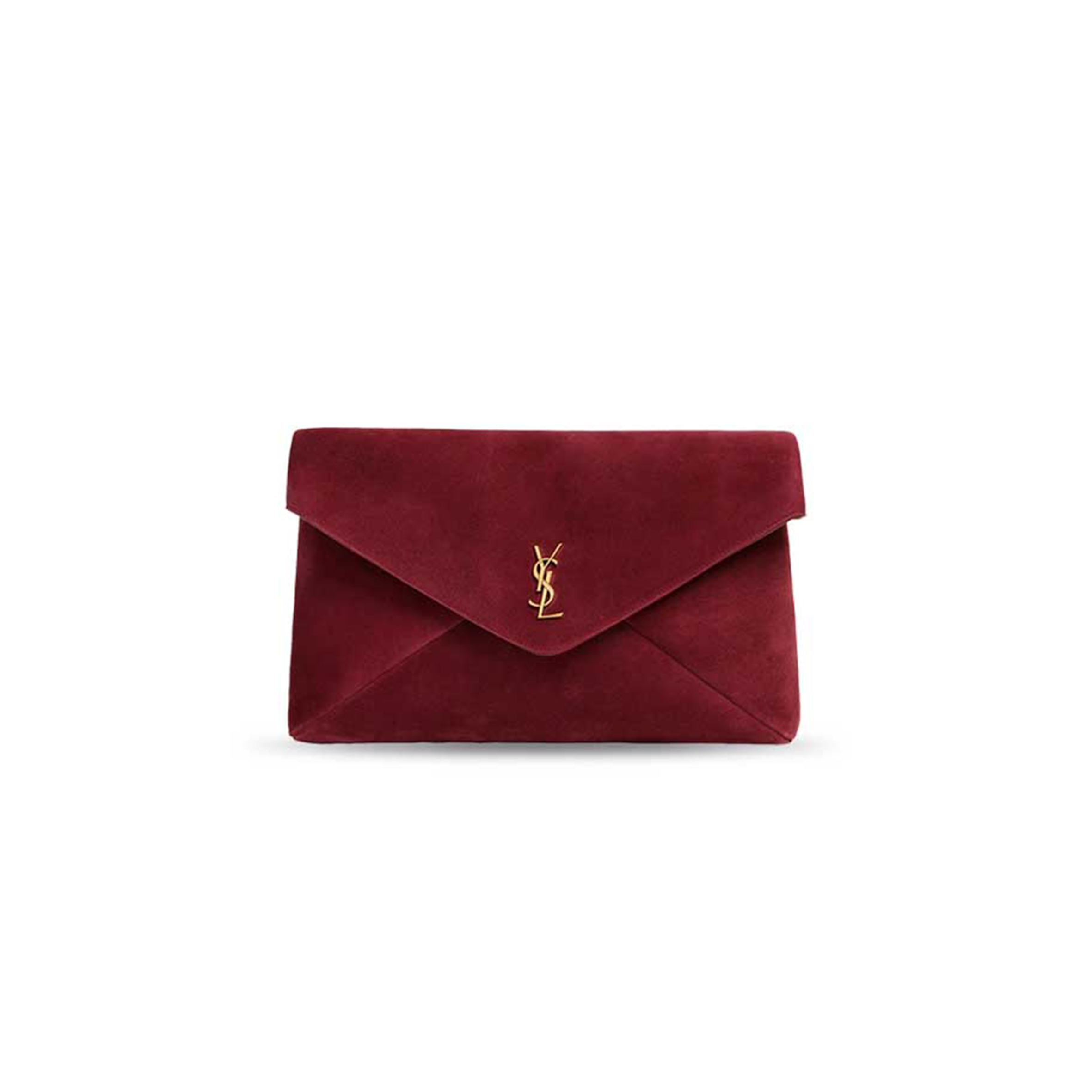 YSL LARGE ENVELOPE FLAP CLUTCH BAG IN SUEDE 769307 (29.5*18*4.5cm)